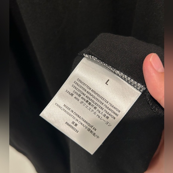 NWT Fear of God Essentials Super Oversized Black T-Shirt Dress with Pockets Sz L - Picture 7 of 9